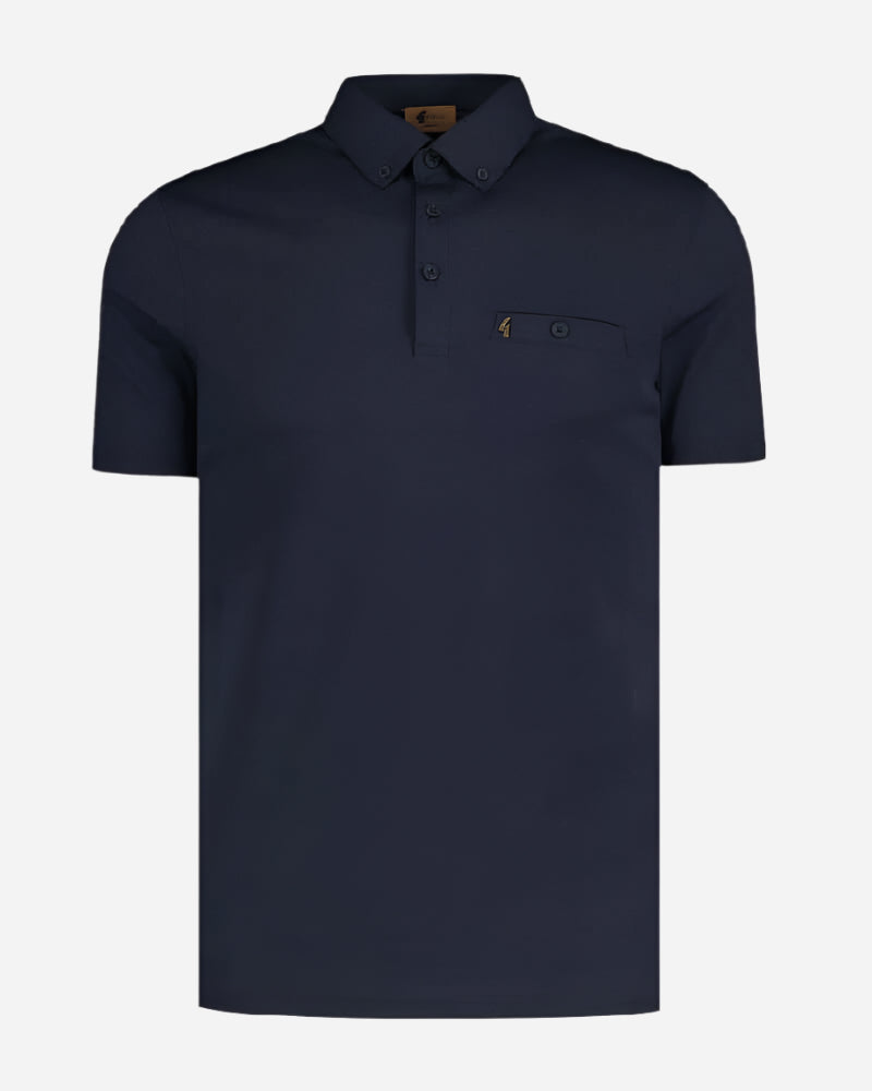 Gabicci Vintage LADRO Polo Navy Gabicci Vintage