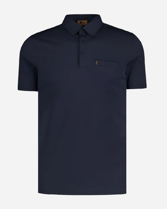 Gabicci Vintage LADRO Polo Navy Gabicci Vintage