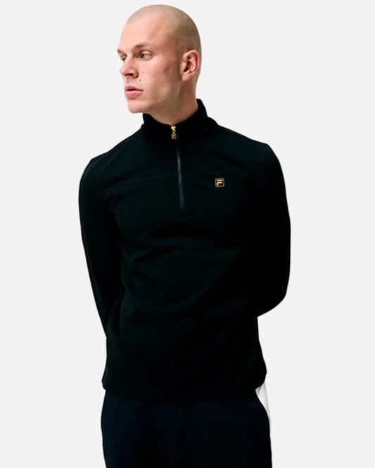 Fila Gold HOGAN Quarter Zip Top Black