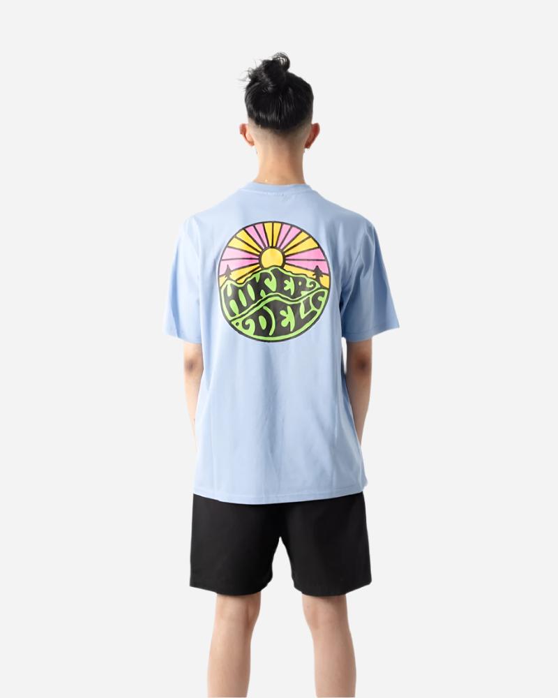 Hikerdelic Original Logo T Shirt Fjord Blue Hikerdelic