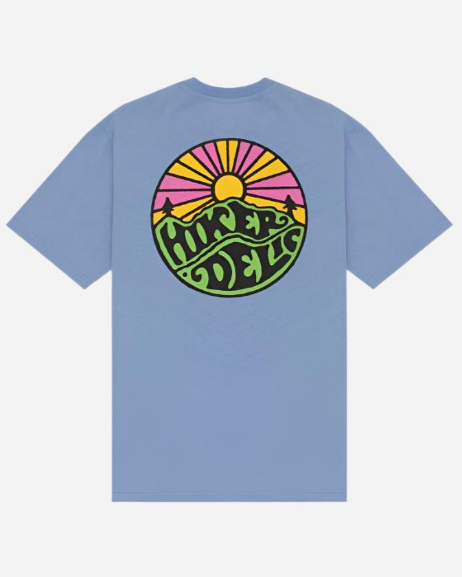 Hikerdelic Original Logo T Shirt Fjord Blue Hikerdelic