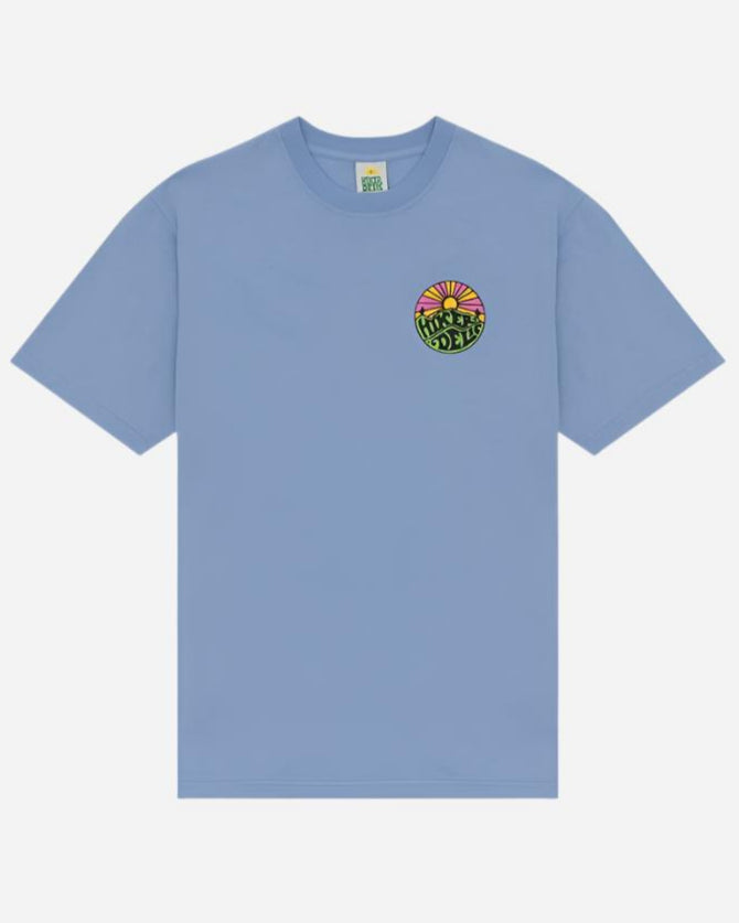Hikerdelic Original Logo T Shirt Fjord Blue Hikerdelic
