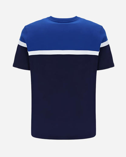 FILA JOSE Colour Block T Shirt Navy/Surf The Web/White FILA