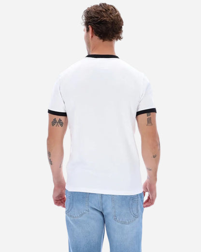 Sergio Tacchini MASTER T Shirt White/Maritime Blue/Black