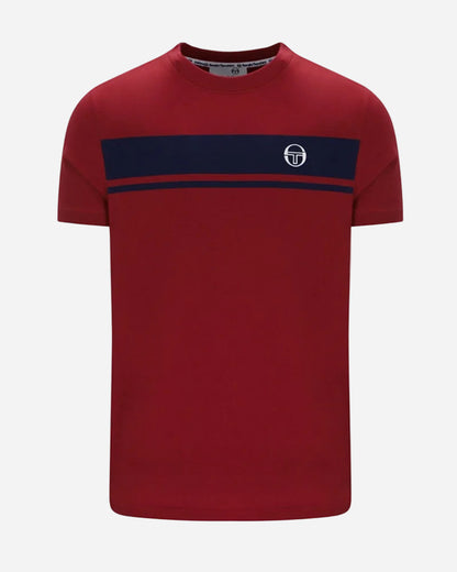 Sergio Tacchini MASTER T Shirt Merlot/Maritime Blue