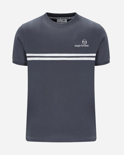 Sergio Tacchini NEW SUPERMAC T Shirt Turbulence/White/Black