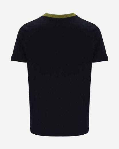Sergio Tacchini NEW SUPERMAC T Shirt Black/Avocado
