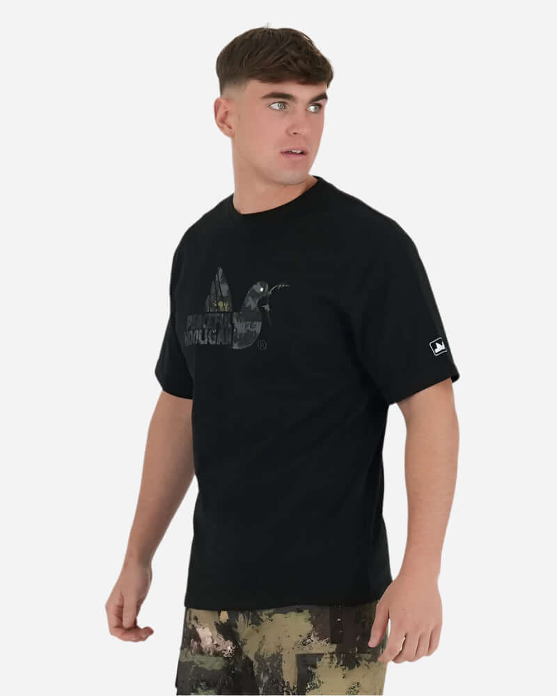 Peaceful Hooligan CAMO DOVE T Shirt Black