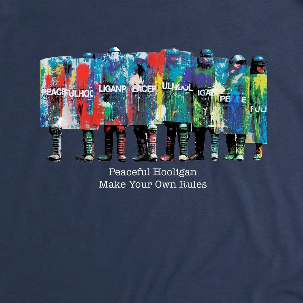 Peaceful Hooligan RIOT COLOURS T Shirt Navy