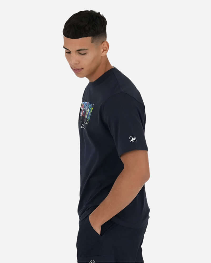 Peaceful Hooligan RIOT COLOURS T Shirt Navy