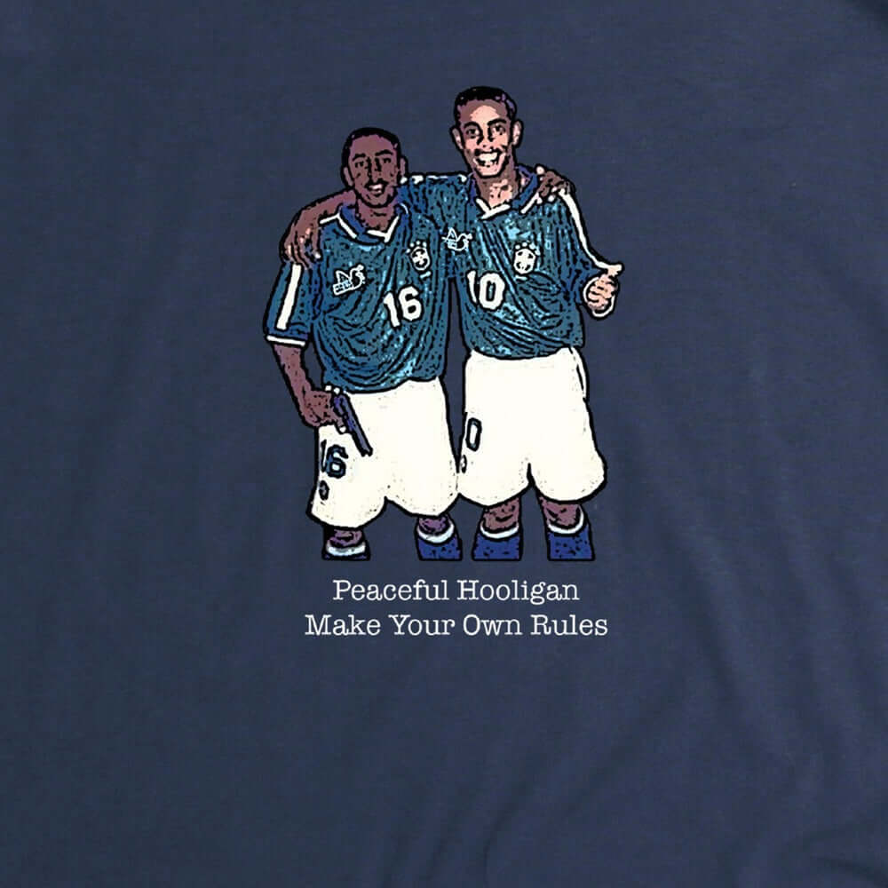 Peaceful Hooligan RONALDINHO T Shirt Navy