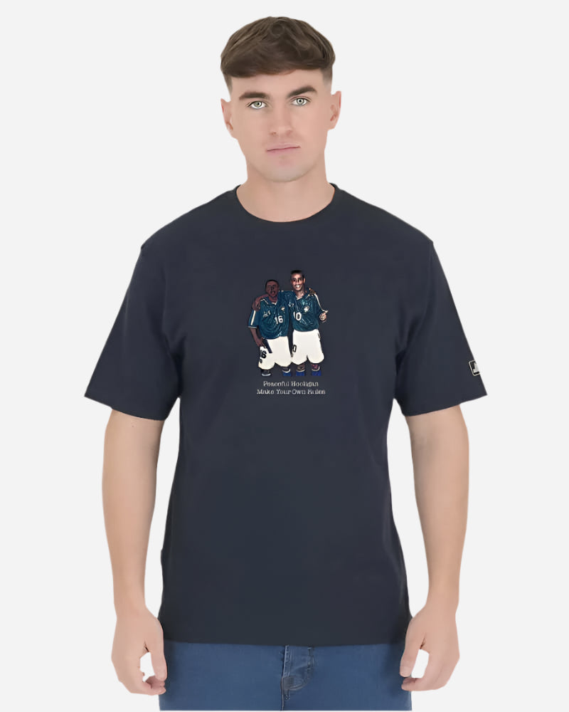 Peaceful Hooligan RONALDINHO T Shirt Navy