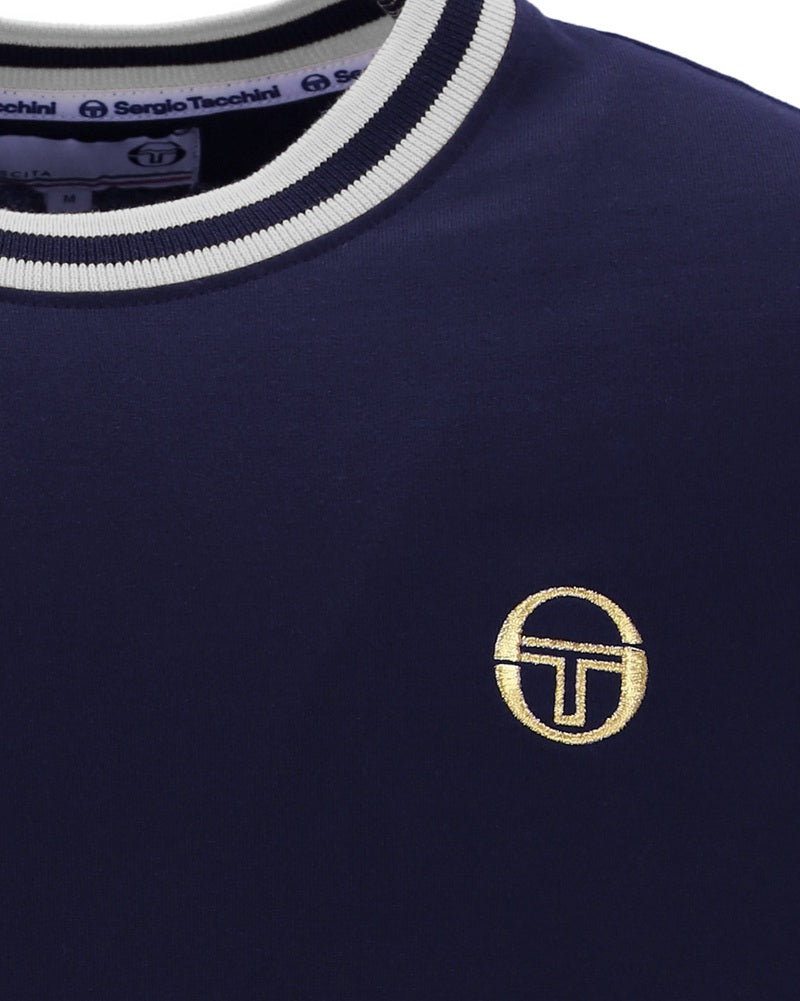 Sergio Tacchini RAINER T Shirt Maritime Blue/Gardenia