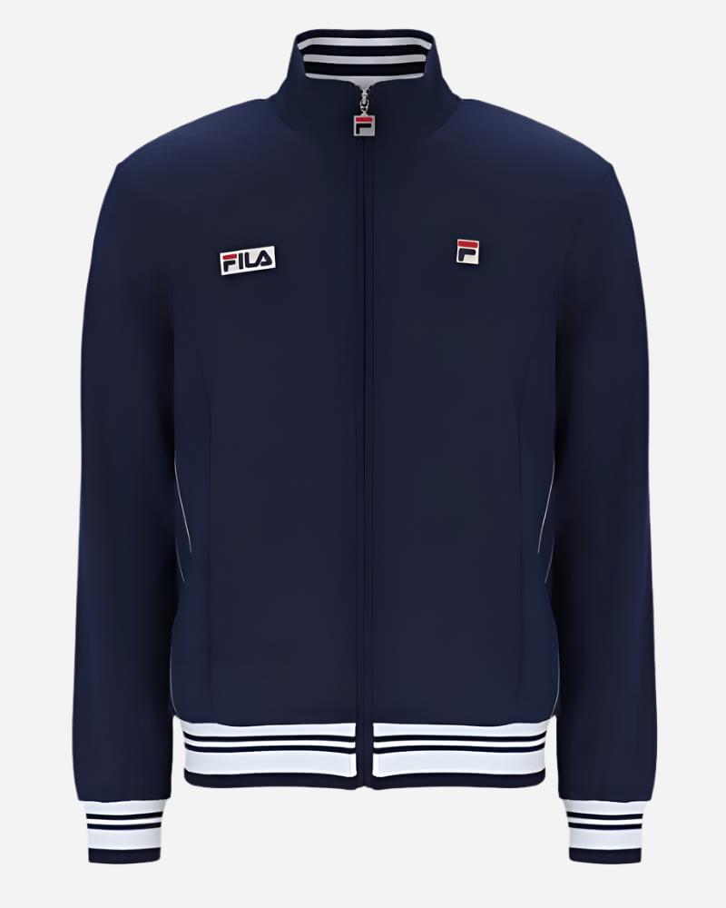 Fila RUPERT Ribbed Funnel Neck Bomber Jacket Navy/Gardenia