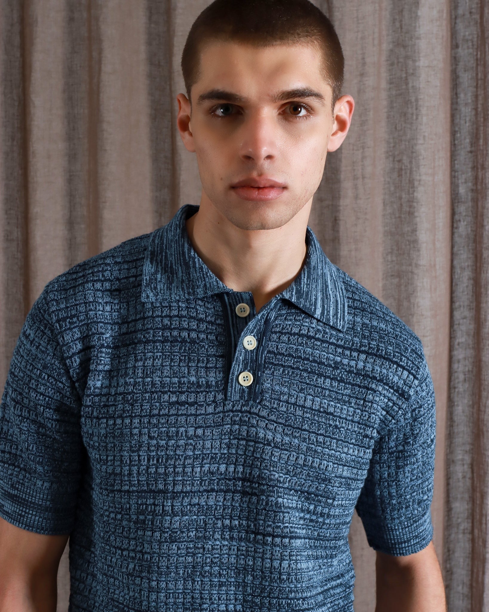 Far Afield RENARD Polo Navy Iris/Allure Blue Far Afield