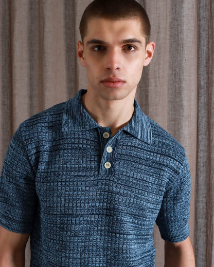 Far Afield RENARD Polo Navy Iris/Allure Blue Far Afield