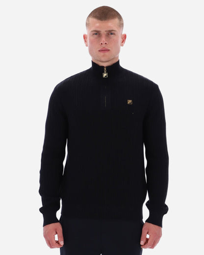 Fila Gold STEVIE 1/4 Zip Knit Black