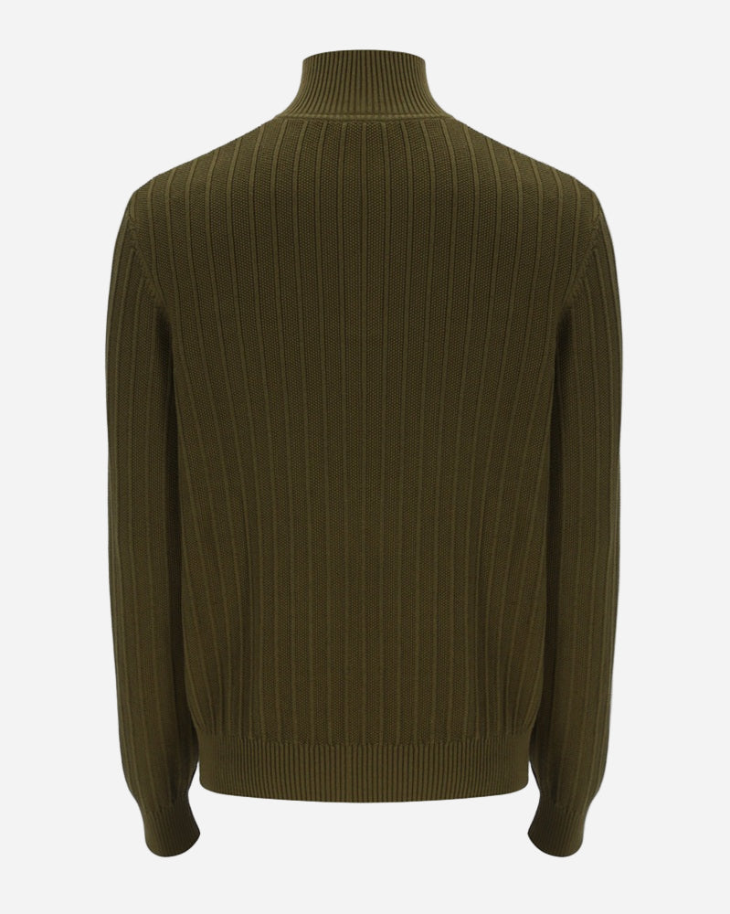 Fila Gold STEVIE 1/4 Zip Knit Dark Olive