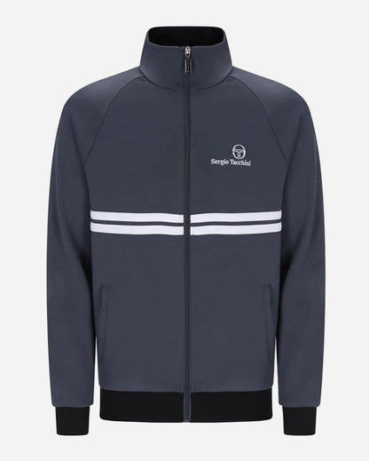Sergio Tacchini NEW DALLAS Track Top Turbulence White Black