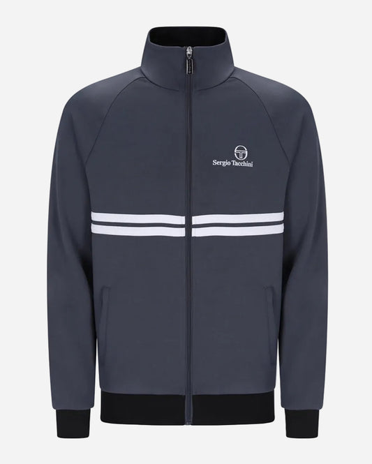 Sergio Tacchini NEW DALLAS Track Top Turbulence White Black