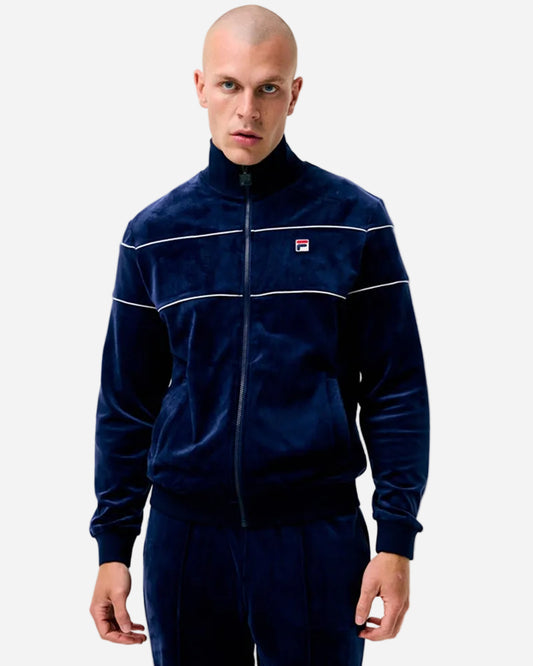 Fila VITTORIO Velour Track Jacket Navy