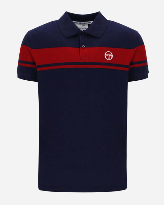 Sergio Tacchini YOUNG LINE Polo Maritime Blue/Adrenaline Rush