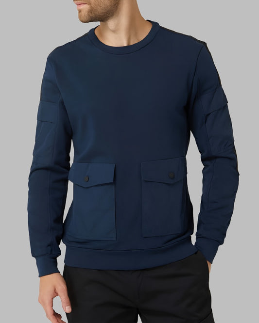 Antony Morato WORKER Sweatshirt Avio Blue-HALF PRICE!