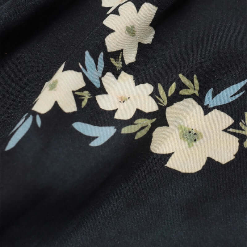 Far Afield BUSEY Shirt Floral Print Navy Iris