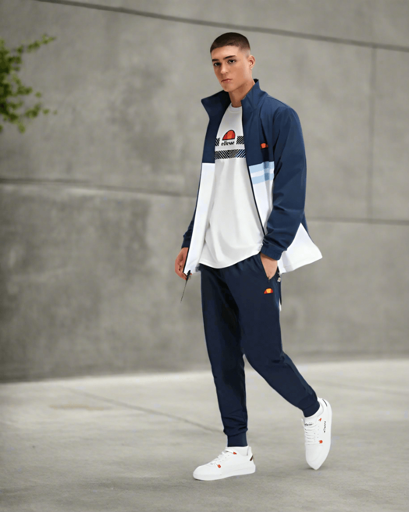 Ellesse BERTONI Track Pant Navy Signature Style