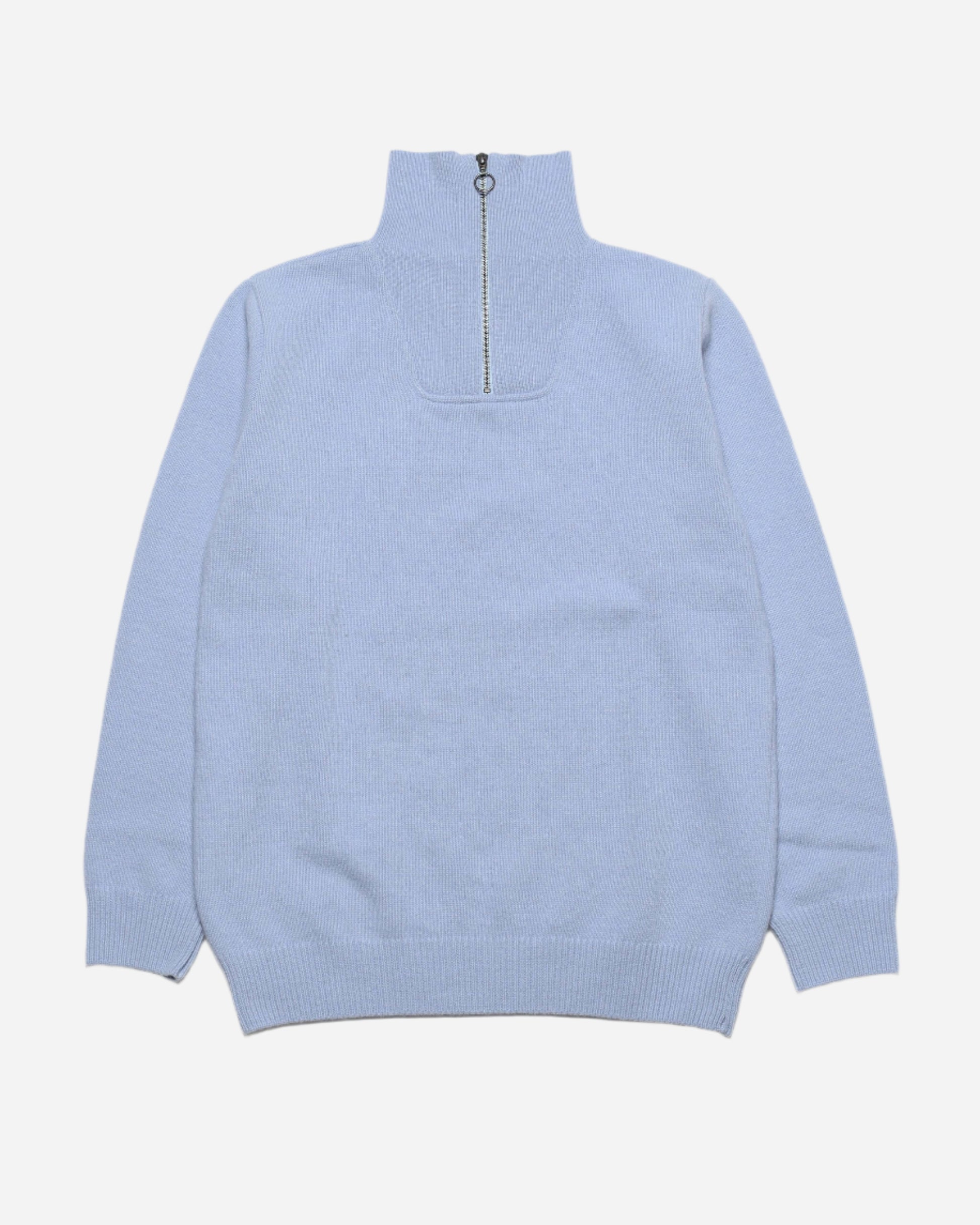 Far Afield BOKO Funnel Neck Knit Silver Blue Far Afield