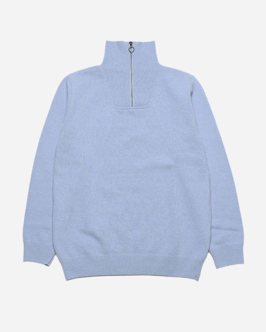 Far Afield BOKO Funnel Neck Knit Silver Blue