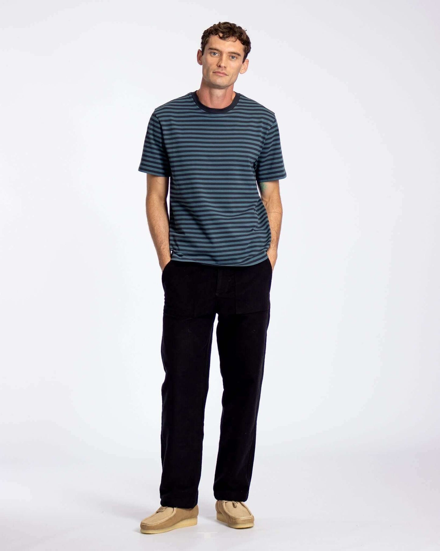 Far Afield Breton T Shirt Stargazer/Navy Far Afield