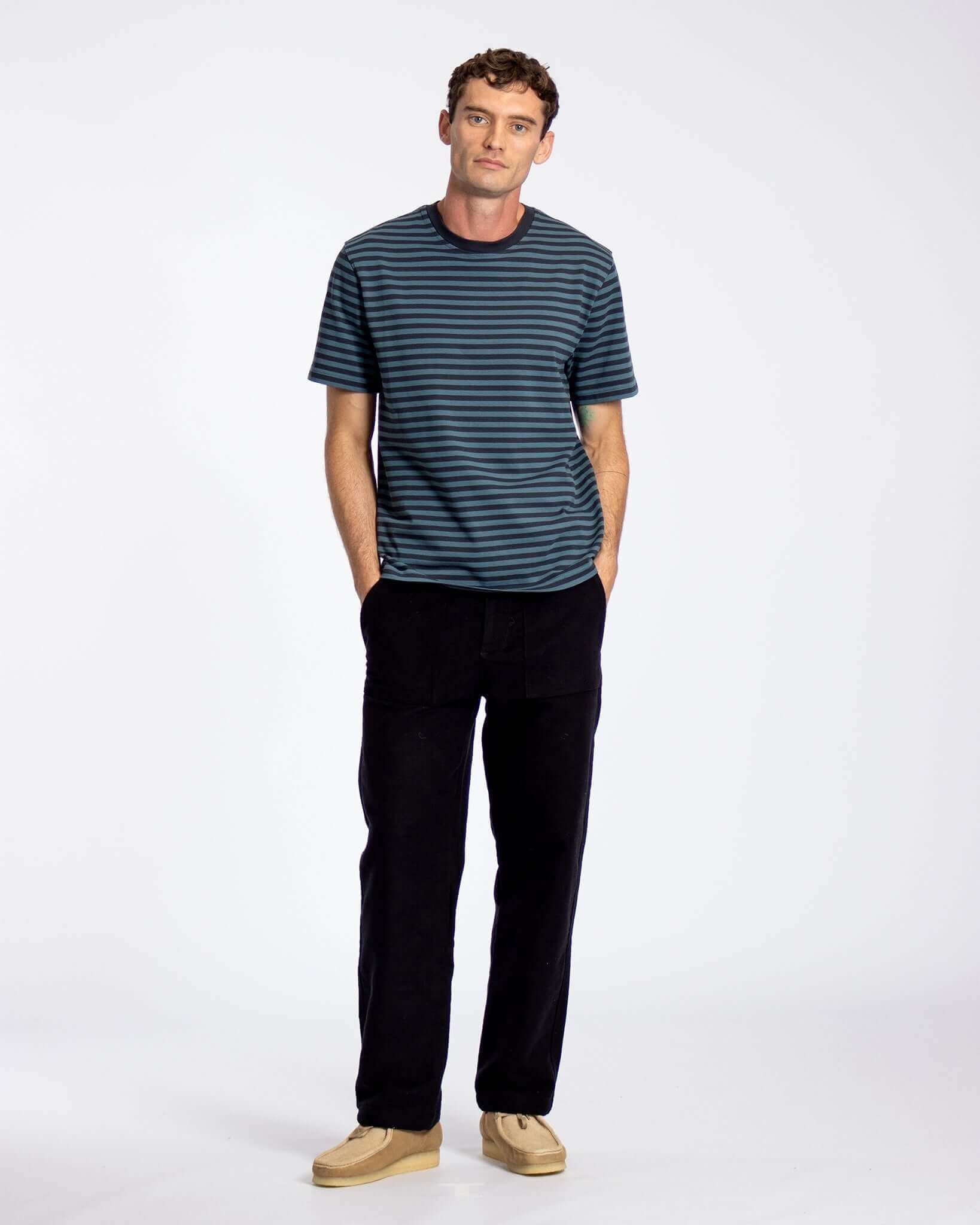 Far Afield Breton T Shirt Stargazer/Navy Far Afield