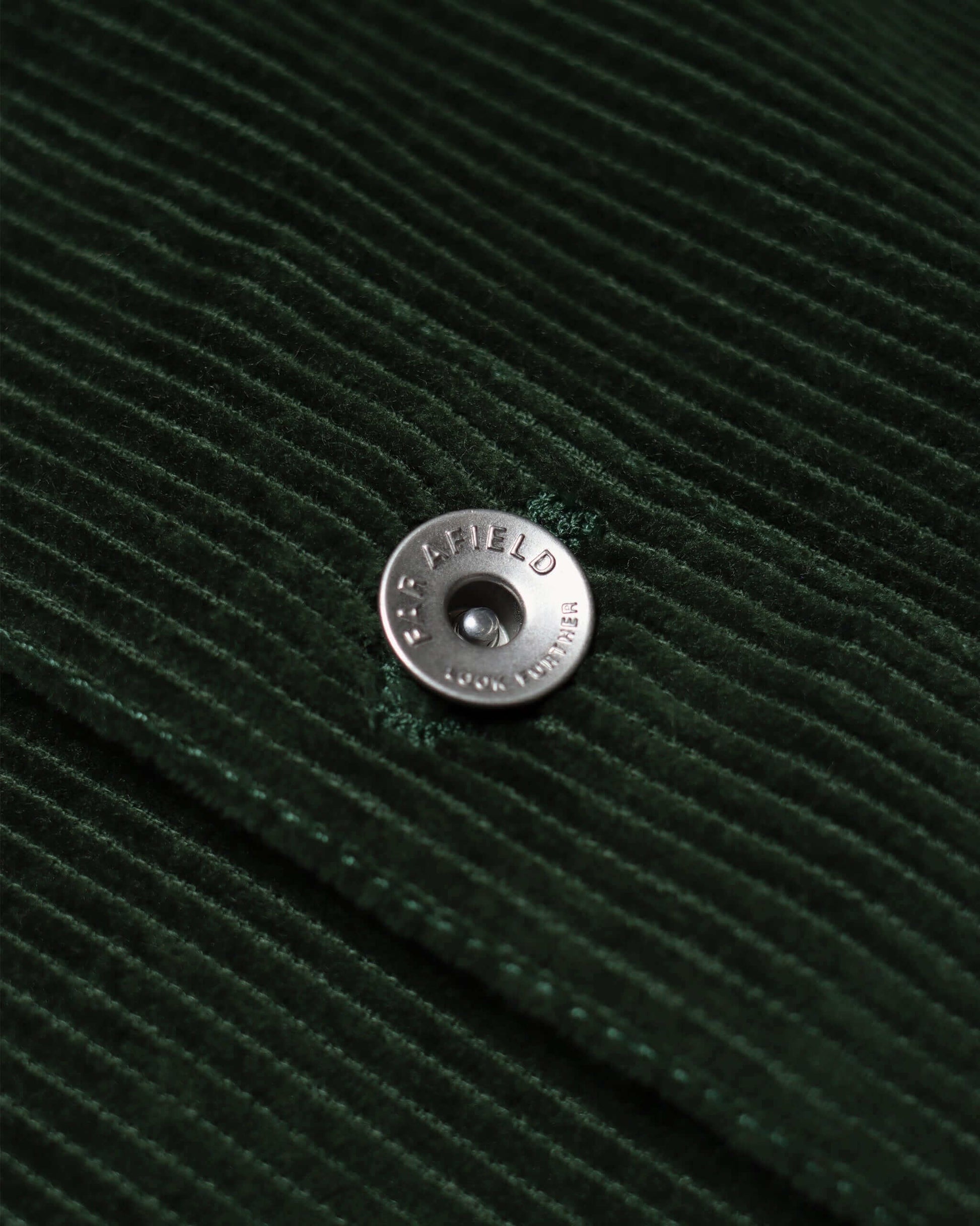 Far Afield EVANS Overshirt Corduroy Bottle Green Far Afield