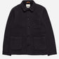 Far Afield STATION JACKET Textured Jacquard Meteorite Black