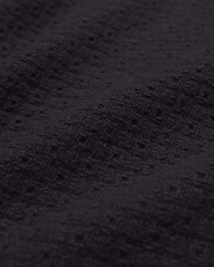 Far Afield STATION JACKET Textured Jacquard Meteorite Black Far Afield