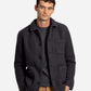Far Afield STATION JACKET Textured Jacquard Meteorite Black
