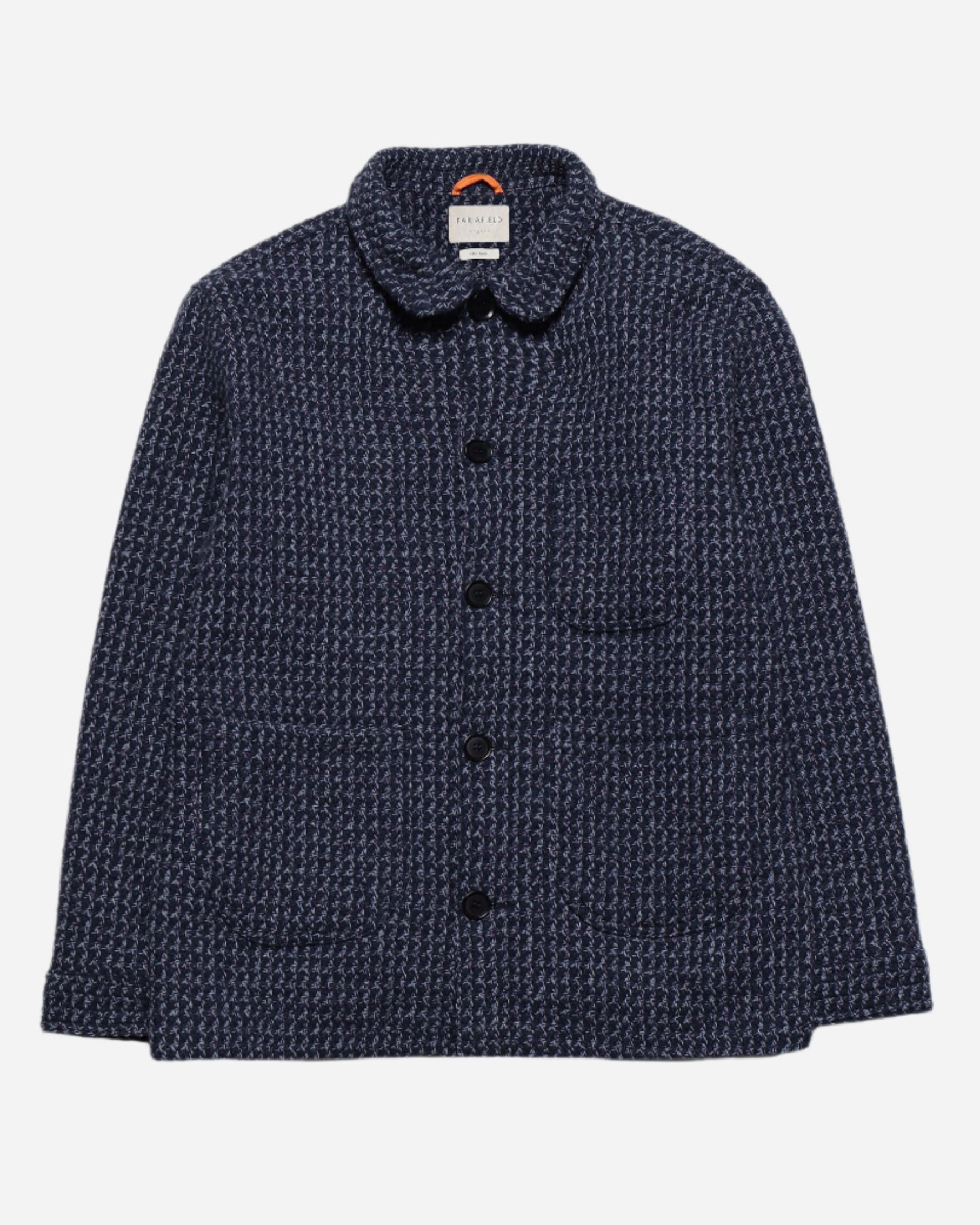 Far Afield STATION JACKET Textured Jacquard Meteorite Black/Multi Far Afield
