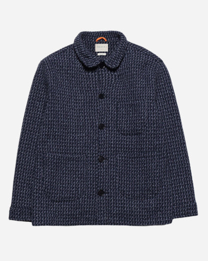 Far Afield STATION JACKET Textured Jacquard Meteorite Black/Multi Far Afield