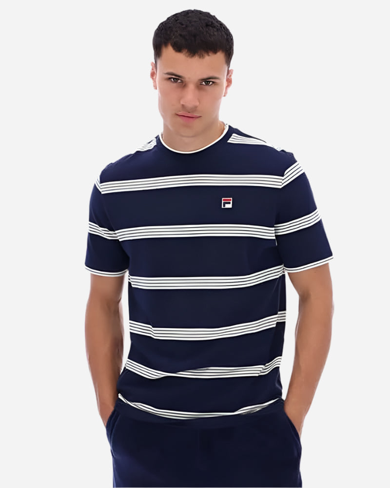 FILA CHAPMAN T Shirt Navy/Gardenia FILA