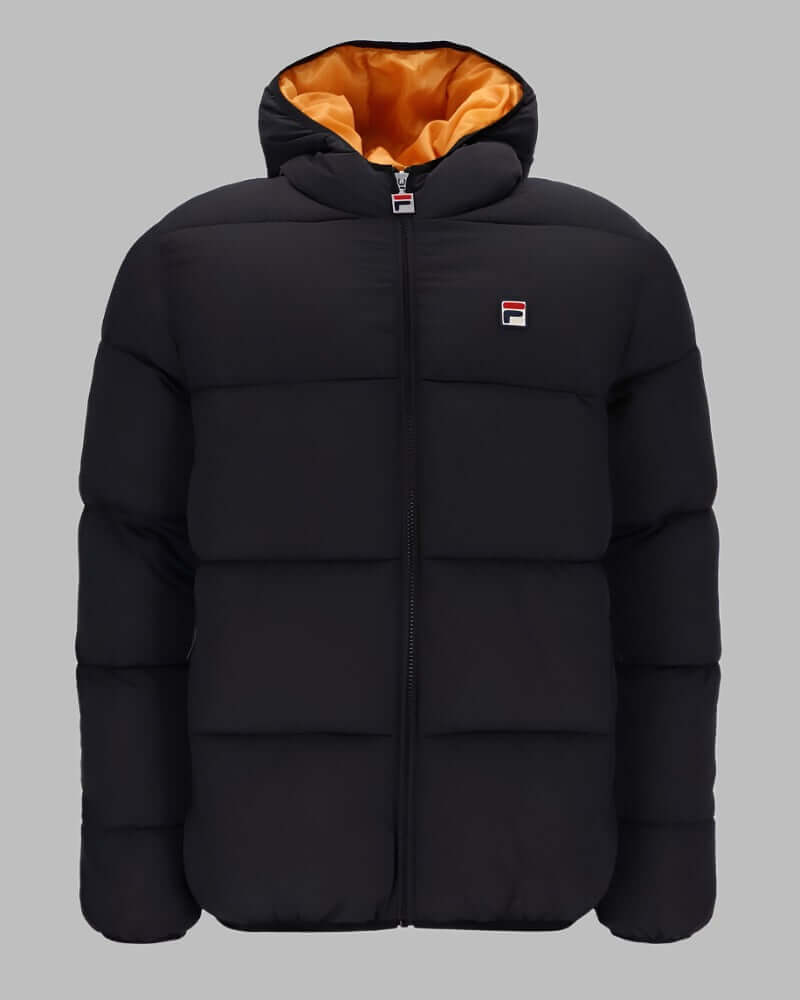 FILA HARRY Heavily Padded Puffer Jacket Black/Yam – Indi Menswear