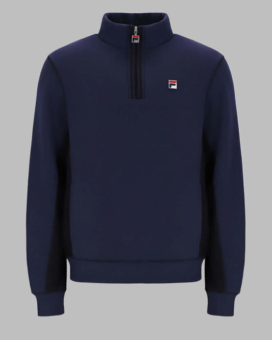 FILA TAYLOR Half Zip Sweat Top Navy-25% OFF!