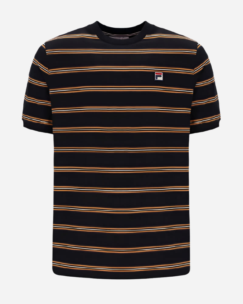 FILA BRUNO Ringer T Shirt Black/Yam FILA