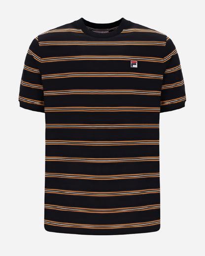 FILA BRUNO Ringer T Shirt Black/Yam FILA