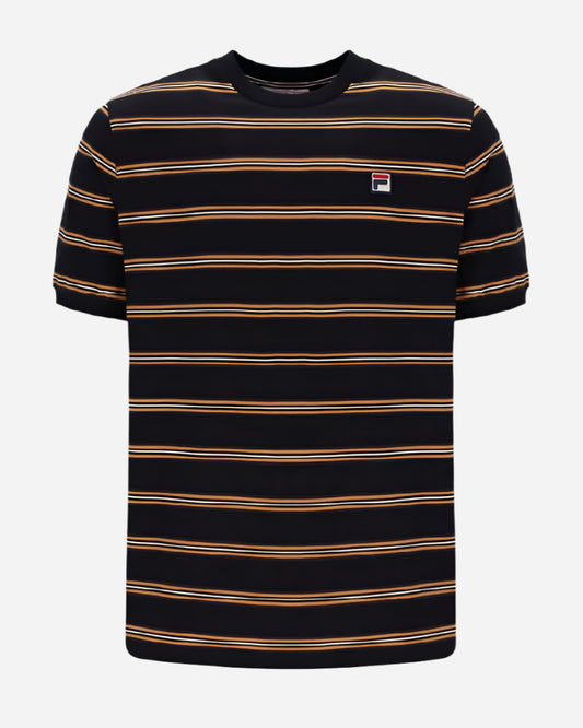 FILA BRUNO Ringer T Shirt Black/Yam FILA