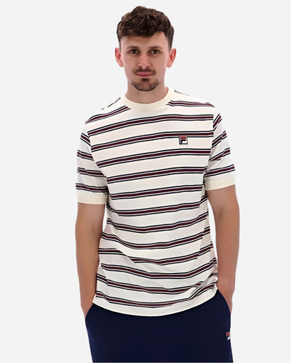 FILA BRUNO Ringer T Shirt Gardenia FILA