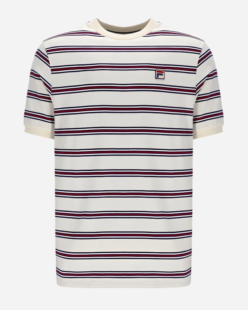 FILA BRUNO Ringer T Shirt Gardenia FILA