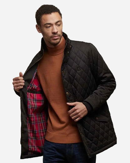 Gabicci BELTRAM Quilted Jacket Black