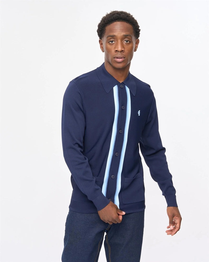 Gabicci Vintage BROMLEY Polo Navy