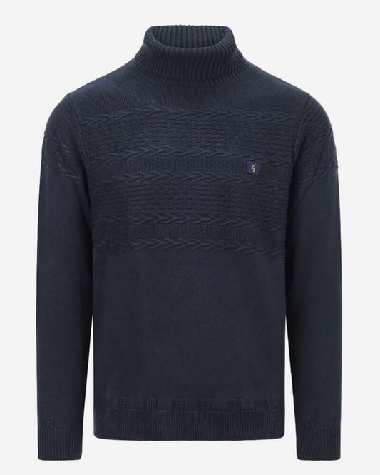 Gabicci EMILIO Roll Neck Knit Navy